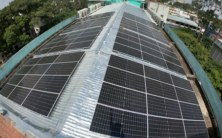 Thi công điện năng lượng mặt trời - Bệnh viện Nguyễn Tri Phương - Tp.HCM