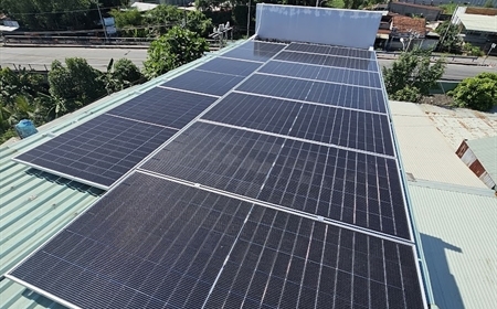Thi công điện năng lượng mặt trời - Hybrid - Nhà Bình Mỹ - Củ Chi
